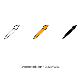 paint icon symbol vector elements for infographic web