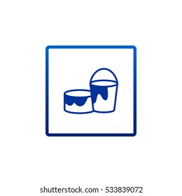 Paint Icon Vector. 