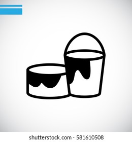 Paint Icon Vector. 