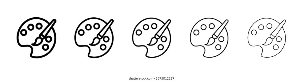 Paint icon Vector Art Illustration