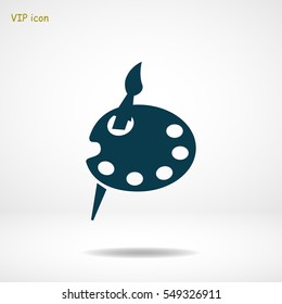 paint icon, vector best flat icon, EPS