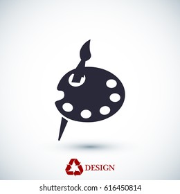 paint icon, vector best flat icon, EPS