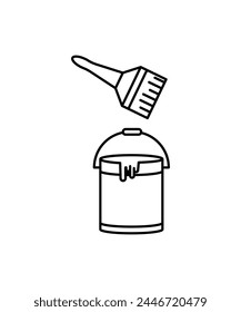 Vector de pintura, icono de la mejor línea.