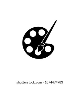 Dibujar vector de icono. vector de icono de pincel. vector de icono de rodillo de pintura