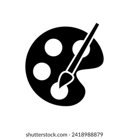 Paint Symbol Vektor. Malpinselsymbol-Vektorgrafik. Farbrollensymbol-Vektorgrafik