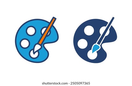 Paint icon vector. paint brush icon vector. paint roller icon vector