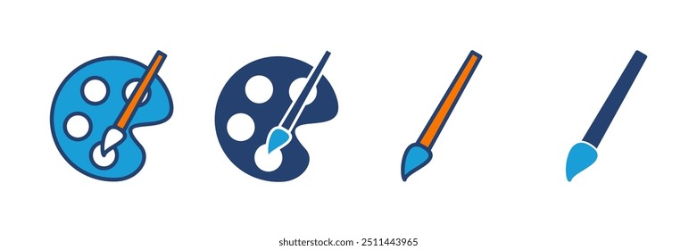 Paint icon vector. paint brush icon vector. paint roller icon vector