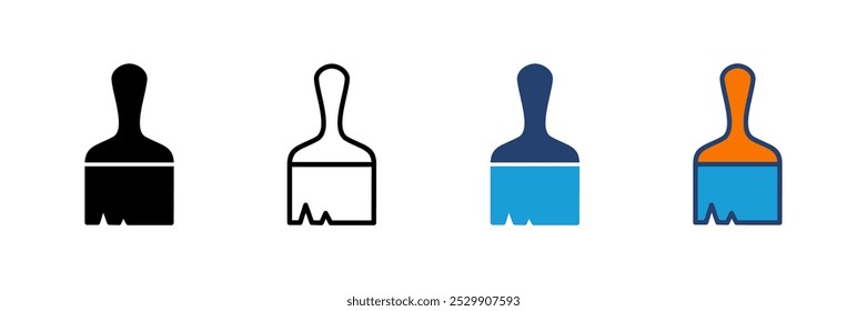 Paint icon vector. paint brush icon vector. paint roller icon vector