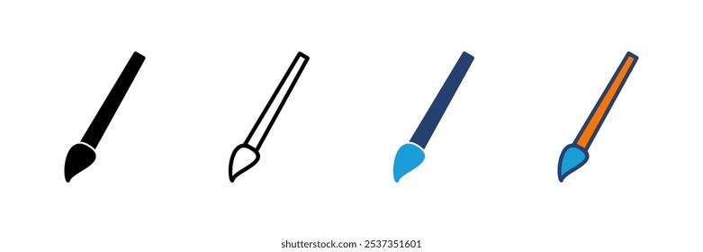 Paint icon vector. paint brush icon vector. paint roller icon vector