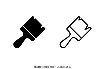 Paint icon vector. paint brush sign and symbol. paint roller icon vector