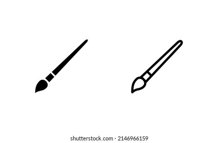 Paint icon vector. paint brush sign and symbol. paint roller icon vector