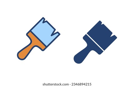 Dibujar vector de icono. símbolo y signo de pincel. vector de icono de rodillo de pintura