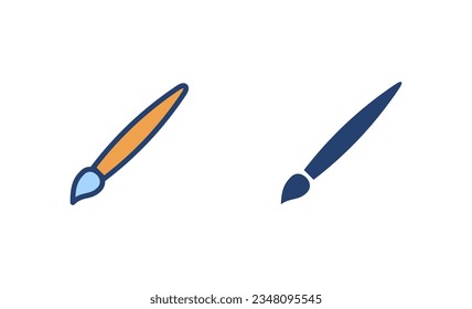 Paint icon vector. paint brush sign and symbol. paint roller icon vector