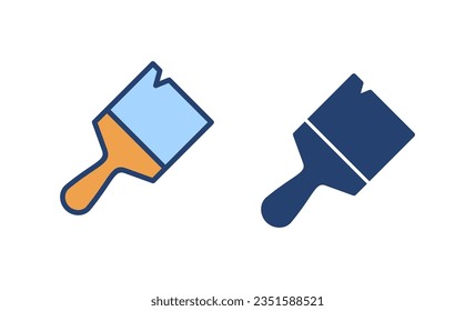 Paint icon vector. paint brush sign and symbol. paint roller icon vector