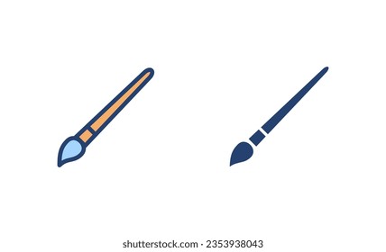 Dibujar vector de icono. símbolo y signo de pincel. vector de icono de rodillo de pintura