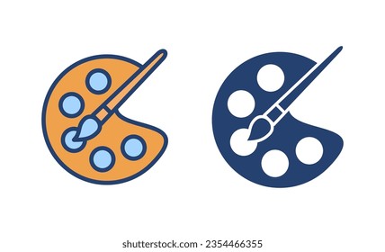 Paint icon vector. paint brush sign and symbol. paint roller icon vector