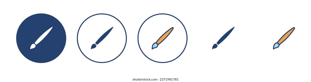 Paint icon vector. paint brush sign and symbol. paint roller icon vector