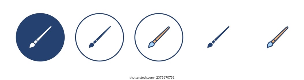 Dibujar vector de icono. símbolo y signo de pincel. vector de icono de rodillo de pintura