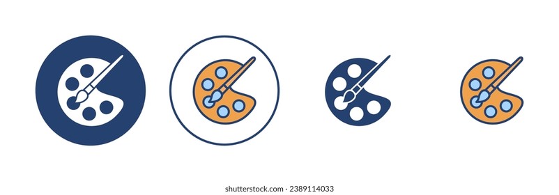 Paint icon vector. paint brush sign and symbol. paint roller icon vector