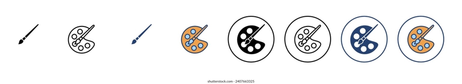 Paint icon vector. paint brush sign and symbol. paint roller icon vector