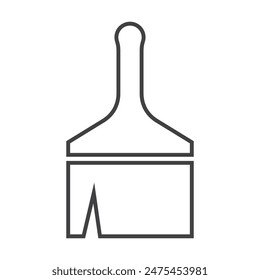 Paint icon vector. paint brush sign and symbol. paint roller icon vector