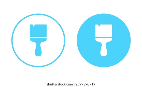 Paint icon vector. paint brush sign and symbol. paint roller icon vector