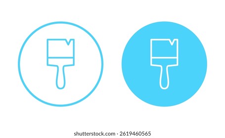 Icono de pintura Vector. pincel de pintura signo y símbolo. Vector de icono de rodillo de pintura