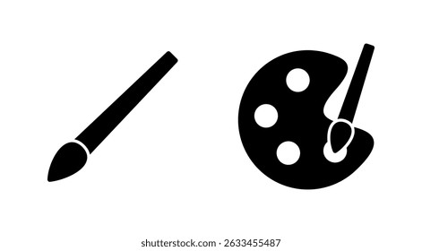 Paint icon vector. paint brush sign and symbol. paint roller icon vector