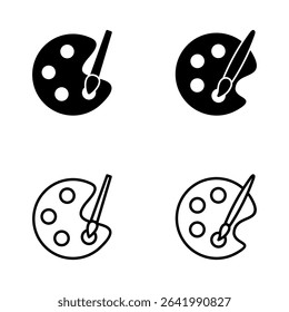 Paint icon vector. paint brush sign and symbol. paint roller icon vector