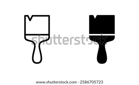Paint icon vector. paint brush sign and symbol. paint roller icon vector