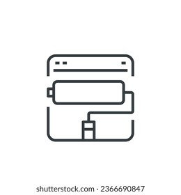 Paint icon, Paint vector illustration