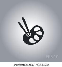 Paint icon, vector illustration