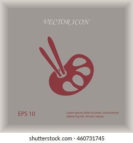 Paint icon, vector illustration