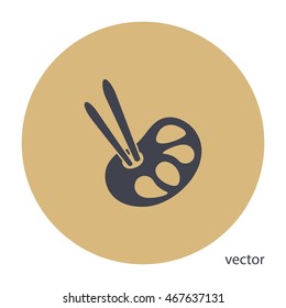 Paint icon, vector illustration