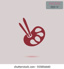 Paint icon, vector illustration