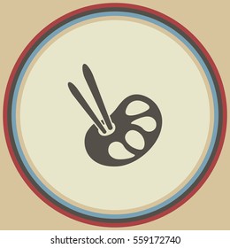 Paint icon, vector illustration