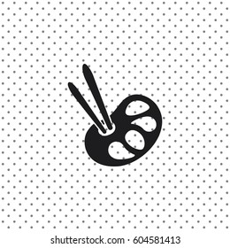 Paint icon, vector illustration