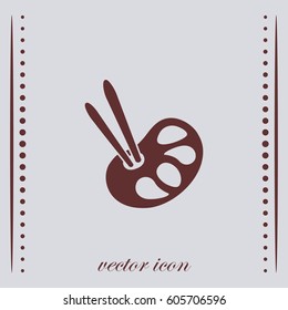 Paint icon, vector illustration