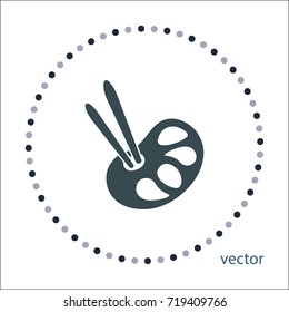 Paint icon, vector illustration