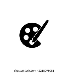 Paint icon vector illustration. paint brush sign and symbol. paint roller icon vector