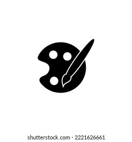 Dibujar ilustración vectorial de icono. símbolo y signo de pincel. vector de icono de rodillo de pintura