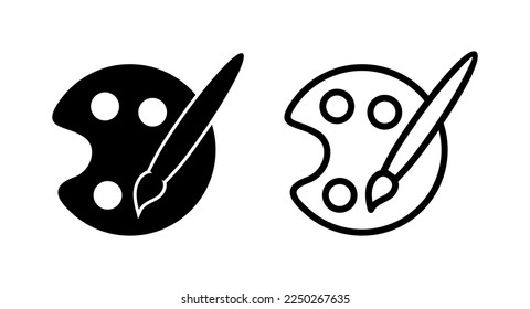 Paint icon vector illustration. paint brush sign and symbol. paint roller icon vector