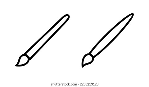 Paint icon Vektorgrafik. Malpinselzeichen und Symbol. Farbrollensymbol-Vektorgrafik