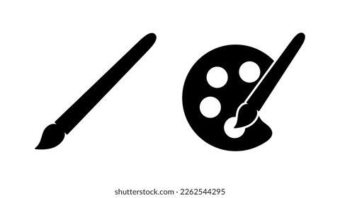 Paint icon vector illustration. paint brush sign and symbol. paint roller icon vector