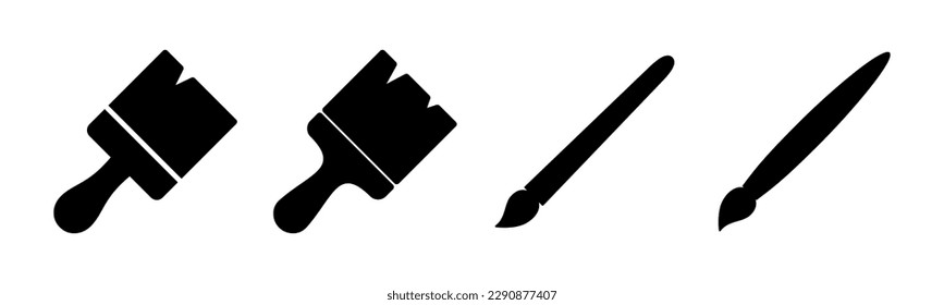 Paint icon vector illustration. paint brush sign and symbol. paint roller icon vector