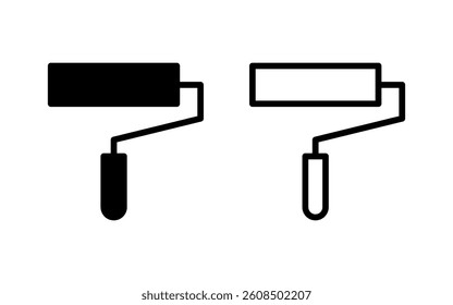 Paint icon vector illustration. paint brush sign and symbol. paint roller icon vector