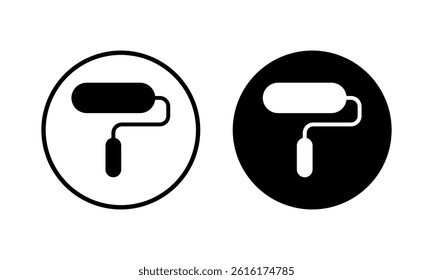 Paint icon vector illustration. paint brush sign and symbol. paint roller icon vector