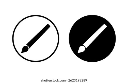Zeichnen Sie ein Vektorgrafik-Symbol. Malpinsel-Zeichen und -Symbol. Farbrollensymbol-Vektor