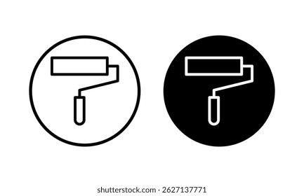 Paint icon vector illustration. paint brush sign and symbol. paint roller icon vector