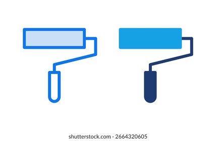 Paint icon vector illustration. paint brush sign and symbol. paint roller icon vector